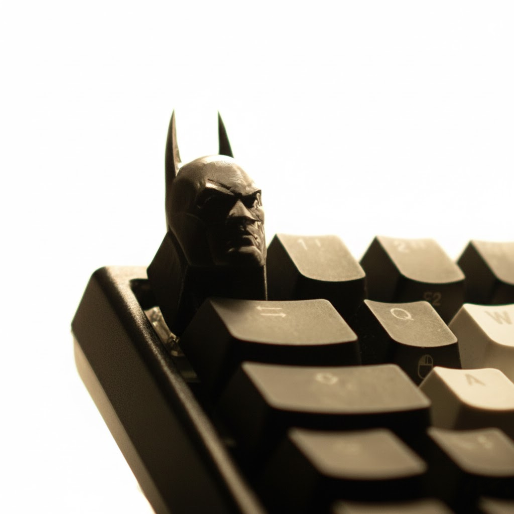 The Dark Knight Mechanical Keycap close up